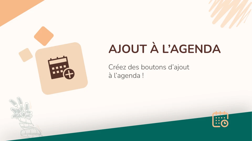 Ajout à l'agenda